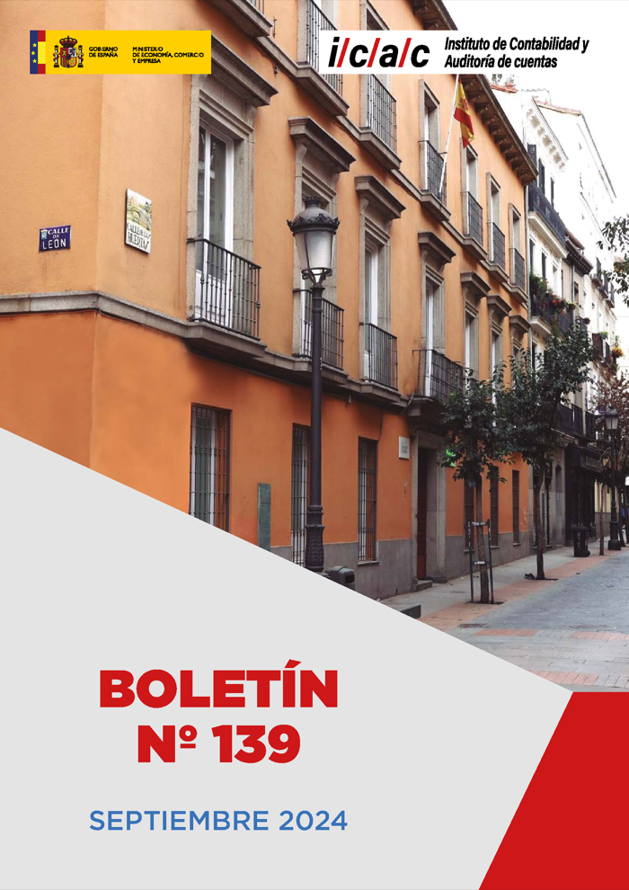 Nº 139 BOLETIN  DEL INSTITUTO DE CONTABILIDAD Y AUDITORIA DE CUENTAS